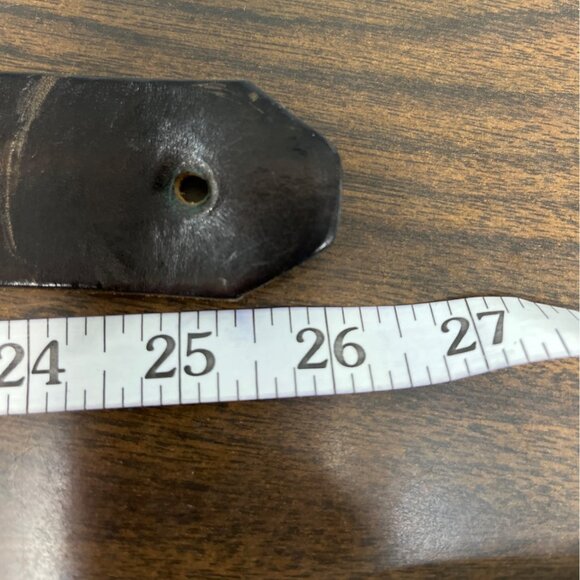 Dans Mathews Kenya 1994 Handmade Leather Belt With Bronze Elephant Buckle - Picture 11 of 12